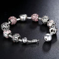 Mother's Day "LOVE" Engraved Heart Charm Bracelet by DailySale