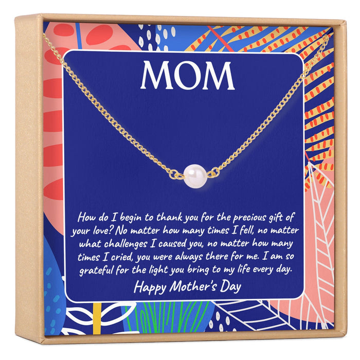 Mother's Day Pearl Necklace by Dear Ava