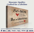 Mother's Day Sign First A Mom by Tailored Canvases