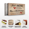 Mother's Day Sign First A Mom by Tailored Canvases