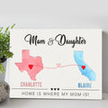 Mother's Day Sign Home Is Where My Heart Is by Tailored Canvases