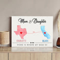 Mother's Day Sign Home Is Where My Heart Is by Tailored Canvases