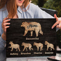 Mother's Day Sign Mother Bear and Cubs by Tailored Canvases