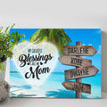 Mother's Day Sign My Greatest Blessings Call Me Mom by Tailored Canvases