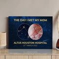 Mother's Day Sign The Day I Met My Mom by Tailored Canvases