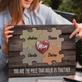 Mother's Day Sign The Piece That Holds Us Together II by Tailored Canvases