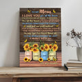 Mother's Day Sign To Me You Are My World by Tailored Canvases