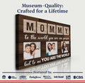 Mother's Day Sign To Me You Are The World by Tailored Canvases