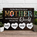 Mother's Day Sign To Our Family You Are The World by Tailored Canvases