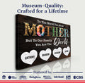 Mother's Day Sign To Our Family You Are The World by Tailored Canvases