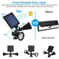 Motion Sensor Spotlights 2000lm Security Lights with Dual Head 360 Degree Rotatable by DailySale