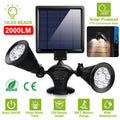 Motion Sensor Spotlights 2000lm Security Lights with Dual Head 360 Degree Rotatable by DailySale