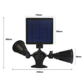Motion Sensor Spotlights 2000lm Security Lights with Dual Head 360 Degree Rotatable by DailySale