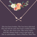 Motivational Double Intersecting Arrows Necklace by Dear Ava