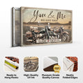 Motorcycle Themed We Got This Couple Sign by Tailored Canvases