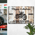 Motorcycle Wood Sign by Tailored Canvases