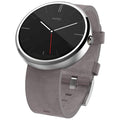Motorola Moto 360 - Stone Grey Leather Smart Watch by DailySale