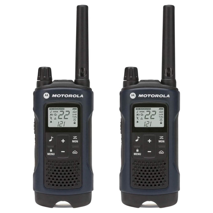 Motorola Solutions Talkabout T460 Rechargeable Two-Way Radio Pair - Dark Blue (Refurbished) by DailySale