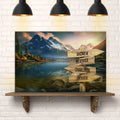 Mountain Sunrise Family Names Sign by Tailored Canvases