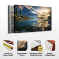 Mountain Sunrise Family Names Sign by Tailored Canvases