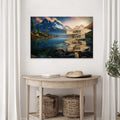 Mountain Sunrise Family Names Sign by Tailored Canvases