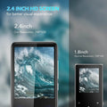 MP3 Player with 2.4in Screen Bluetooth 4.1/16GB/T01 Black by DailySale
