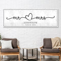 Mr. And Mrs. Sign by Tailored Canvases