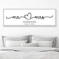 Mr. And Mrs. Sign by Tailored Canvases