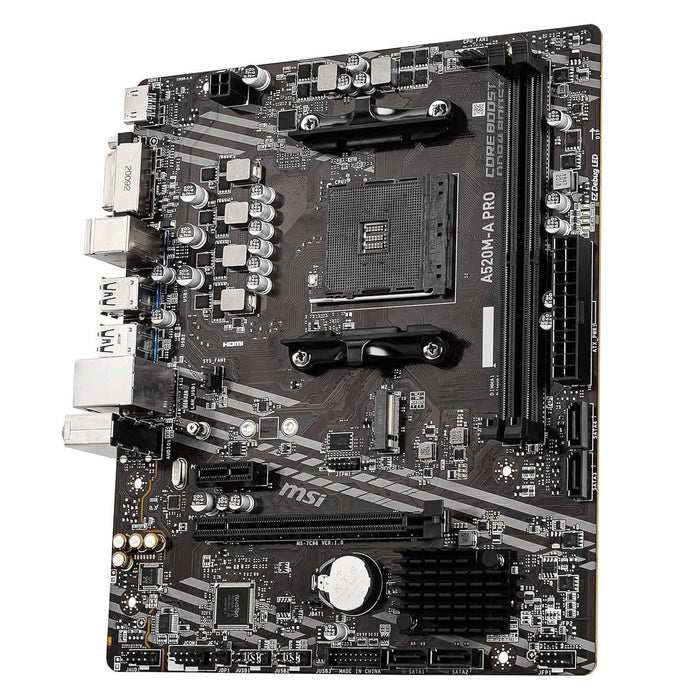 MSI A520M-A PRO Gaming Motherboard (Refurbished) by DailySale