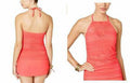 Island Escape Womens Sky High-Neck Crochet Tankini Top by Vanessa Jane