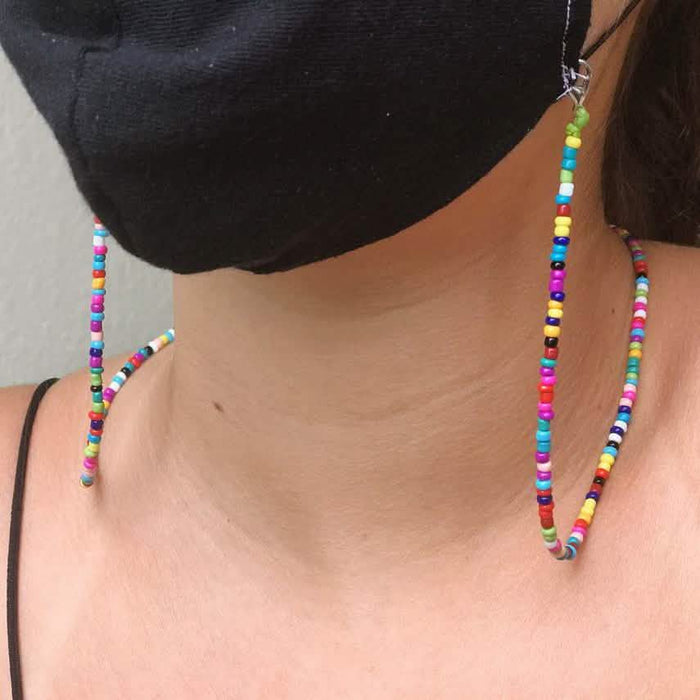 Multi-Color Face Mask Holder Beads Chain by DailySale