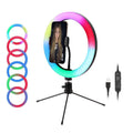 Multi-Color LED Selfie Ring Light with Small Tripod by DailySale