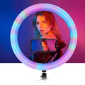 Multi-Color LED Selfie Ring Light with Small Tripod by DailySale