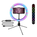 Multi-Color LED Selfie Ring Light with Small Tripod by DailySale