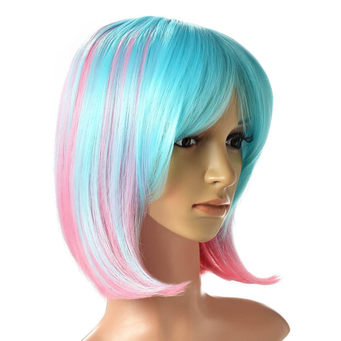 Multi-Color Ombre Short Bob Wig by DailySale
