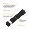 Multi-Function Bike Light Flashlight Bluetooth Speaker Handsfree Mic Support by DailySale