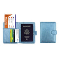 Multi Function Glitter Bling RFID Passport Organizer With CDC Vaccination Card Holder by DailySale