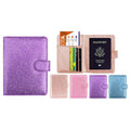 Multi Function Glitter Bling RFID Passport Organizer With CDC Vaccination Card Holder by DailySale