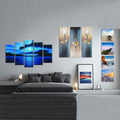 Multi-Panel Modern Abstract Paintings on Canvas Stretched on Wood by DailySale