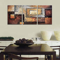 Multi-Panel Modern Abstract Paintings on Canvas Stretched on Wood by DailySale