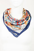Multi Patch Paisley Pattern Square Scarf by Boutique 23