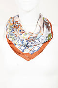 Multi Patch Paisley Pattern Square Scarf by Boutique 23