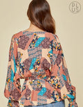 Multi Pattern Blouse by Boutique 23