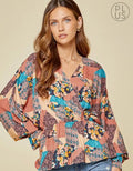 Multi Pattern Blouse by Boutique 23