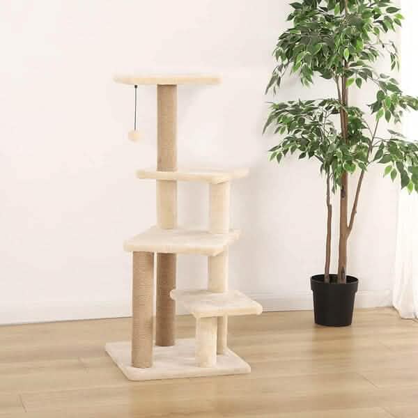 Multi-Platform Cat Condo Tree Tower With Scratching Post by DailySale