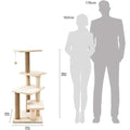 Multi-Platform Cat Condo Tree Tower With Scratching Post by DailySale