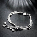Multi Strand Heart Charm Bracelet by DailySale