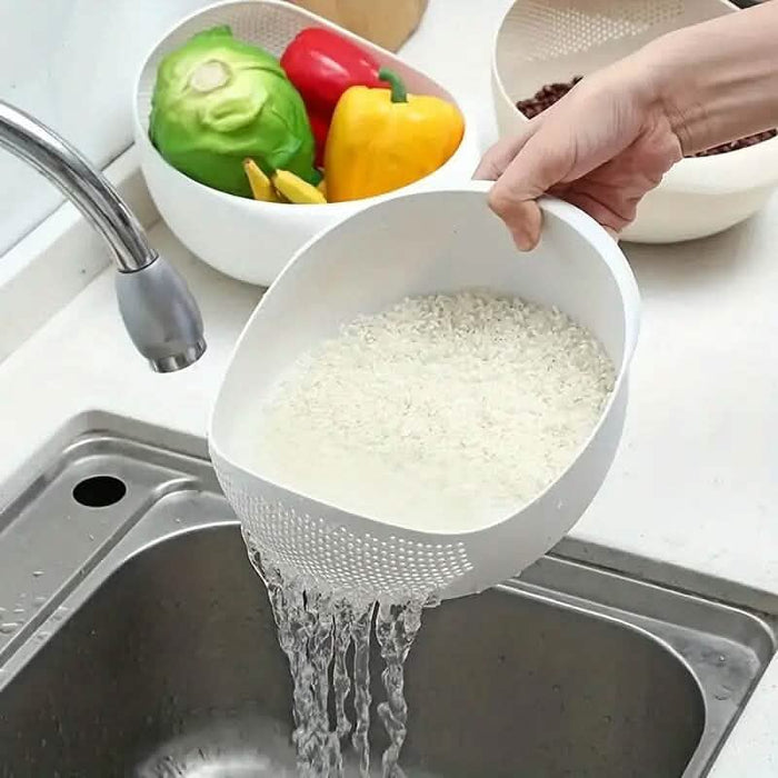 Multi-Use Food Safe Rice Washing Bowl by DailySale
