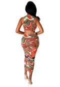 Multicolor Cut Out Dress by The House of Stylez