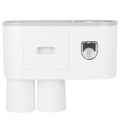 Multifunctional Wall Mount Toothbrush Holder Rack Organizer by DailySale